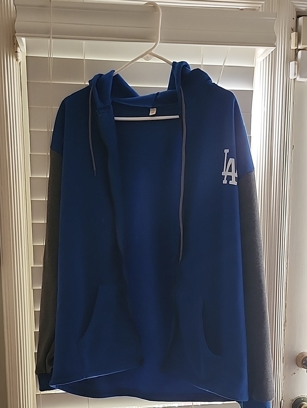 Men's Blue LA Logo Hooded Sweater